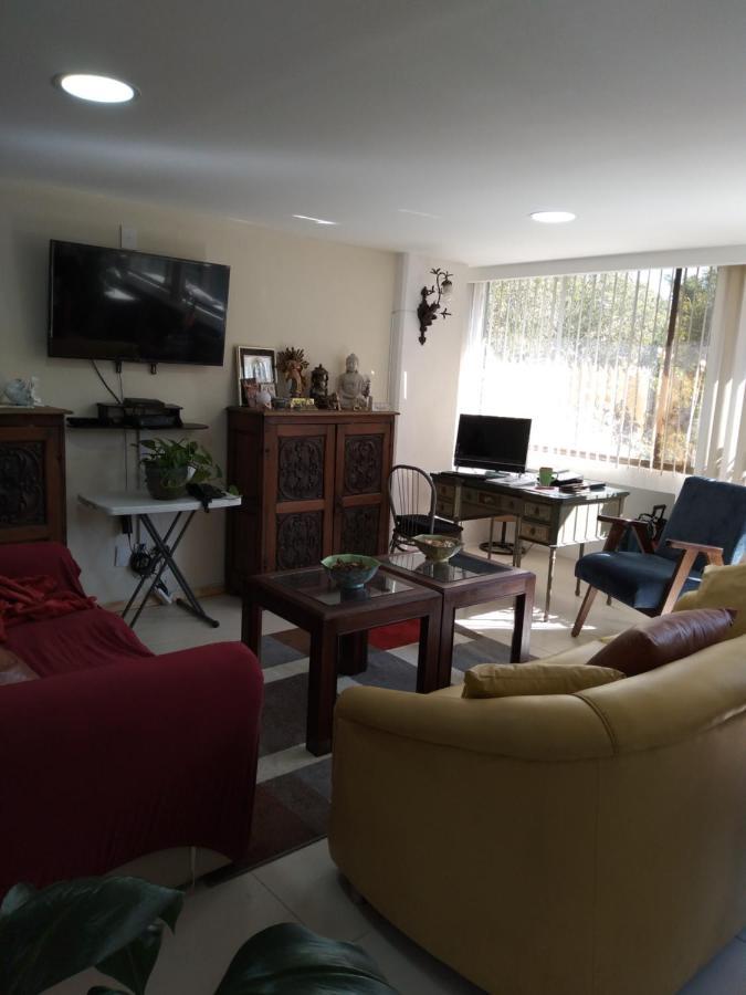 Charming Sunny Bedroom Overlooking Beautiful Amsterdam Avenue In Best Condesa Area Mexico-stad Buitenkant foto